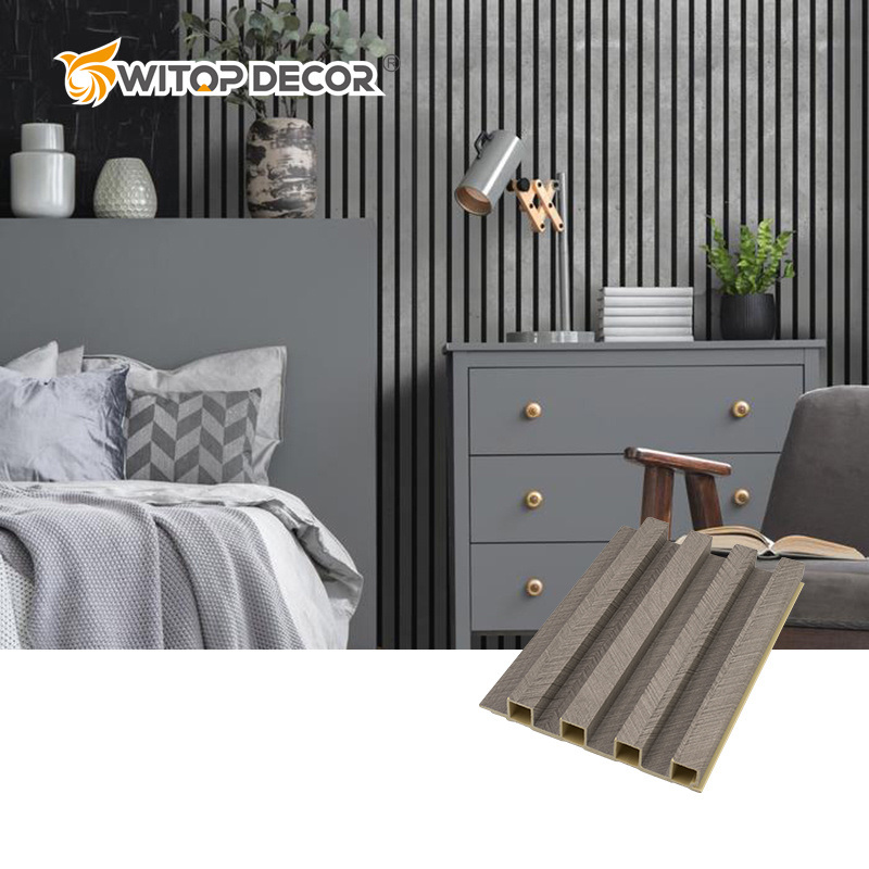 Chanta Pared WPC Factory Embossed Wooden Grains Wall Panel Cladding