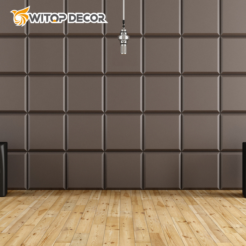 Eco-Friendly Grey Oak Acoustic MDF Sound Absorption Wall Panels