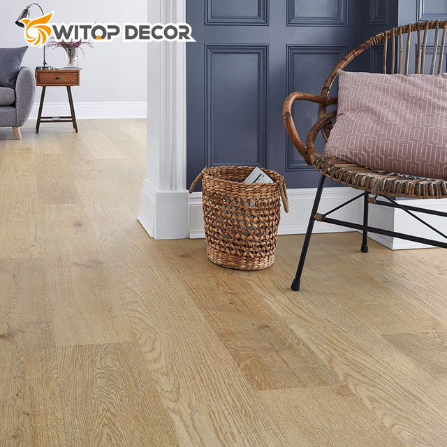 4mm Stone Plastic Wood Grain Rigid Core Interlocking Vinyl Spc Flooring