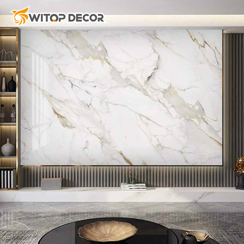 Interior Cladding Bending Wall Panel PVC Panel UV Marble Sheet 3D Print UV Wall Panel