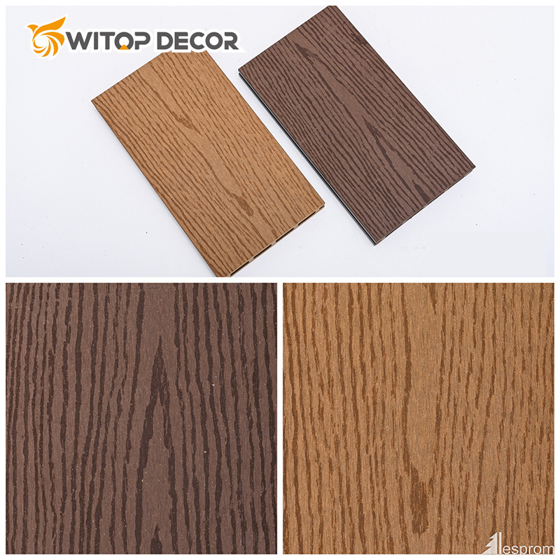 Waterproof WPC Co-Extrusion Cladding Composite Hollow Boards WPC Decking