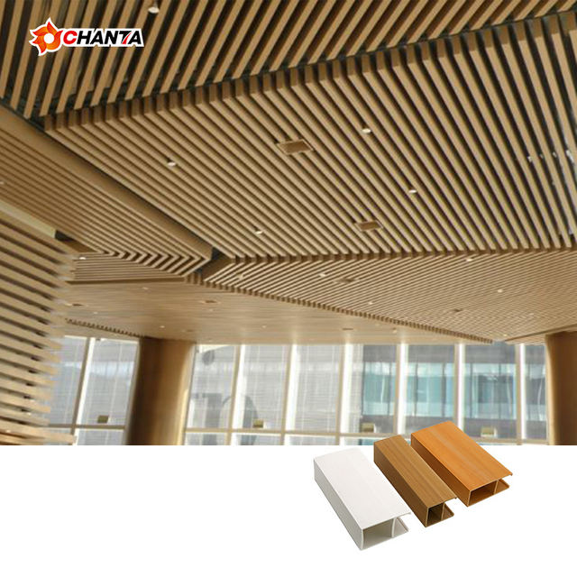 100*20mm Moisture-Proof, Mould-Proof Ceiling WPC for Office Building, Hospital