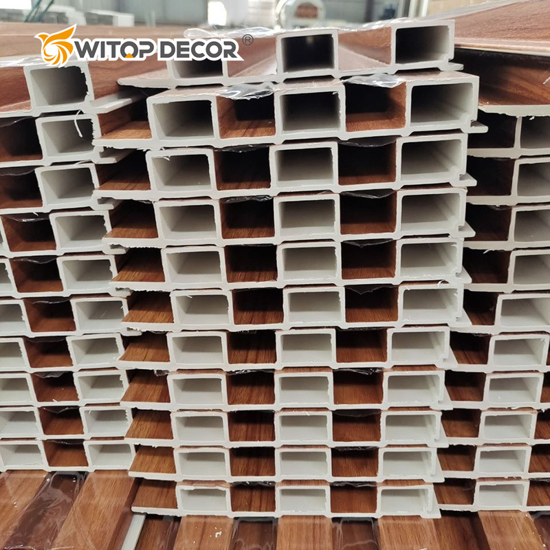 Modern Waterproof Wall Cladding WPC Decorative Outdoor Wall Panel PVC Wood Wall Panel