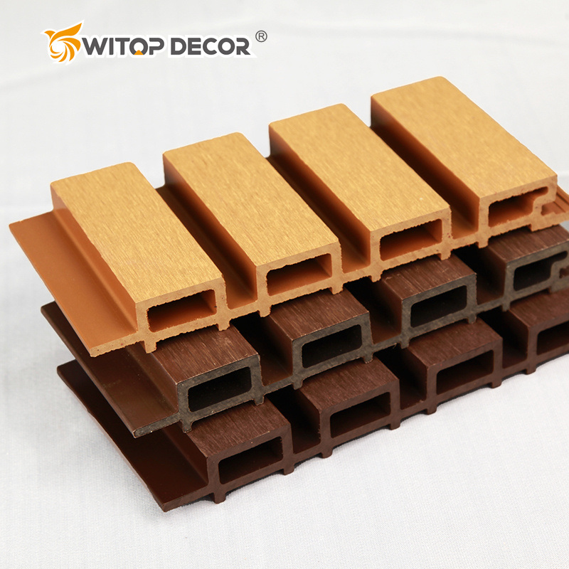 Factory Outdoor Wood Plastic Composite Cladding Fluted Wall Board