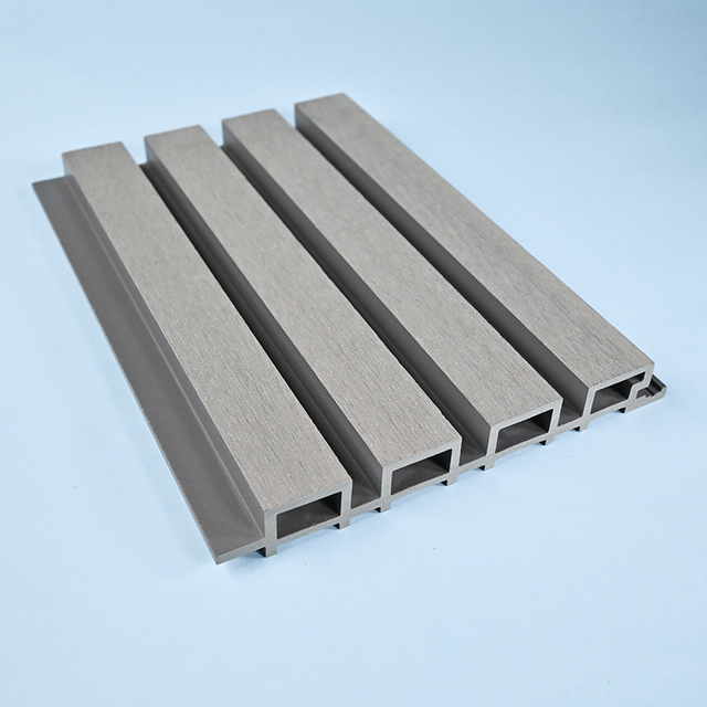 Anti-UV Decorative Grooved WPC Composite Wall Cladding Panels