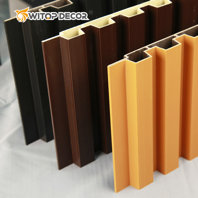 Fire Resistance Fluted Design WPC Wall Cladding