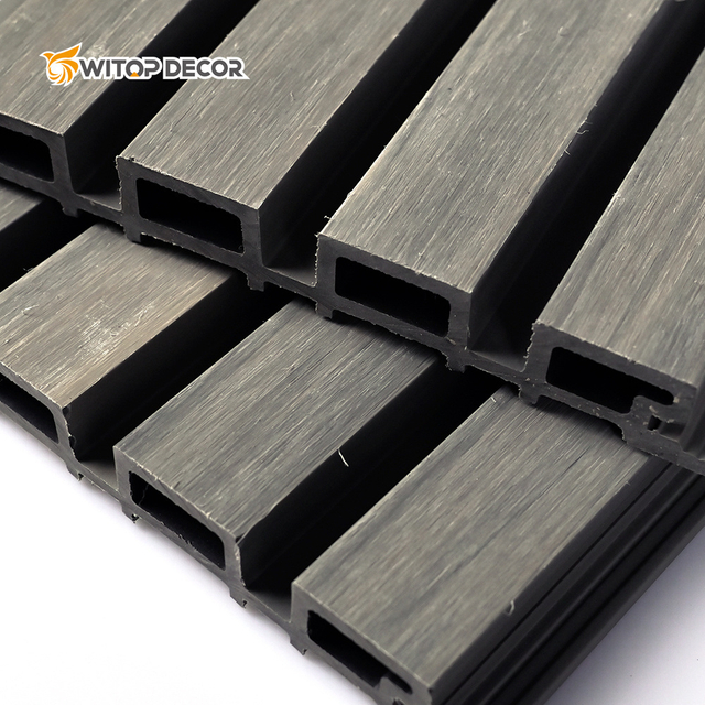 Capped Wood Plastic Composite Cladding Wall Panel for Decorations