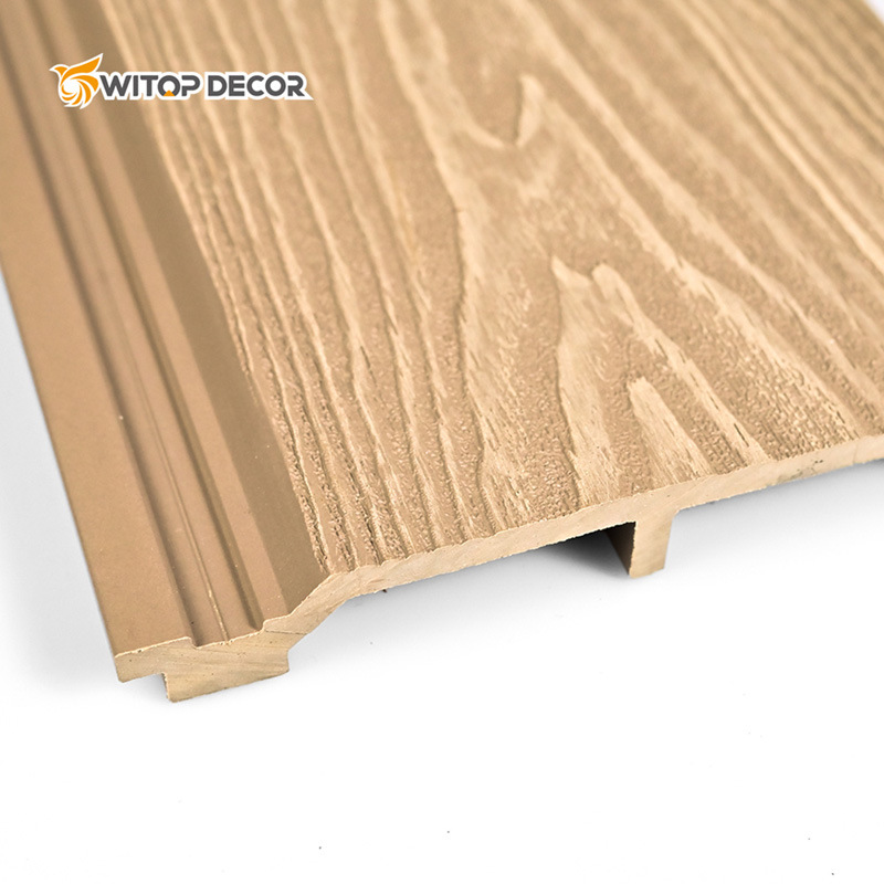 Exterior Decoration Wood Plastic Composite WPC Wall Cladding