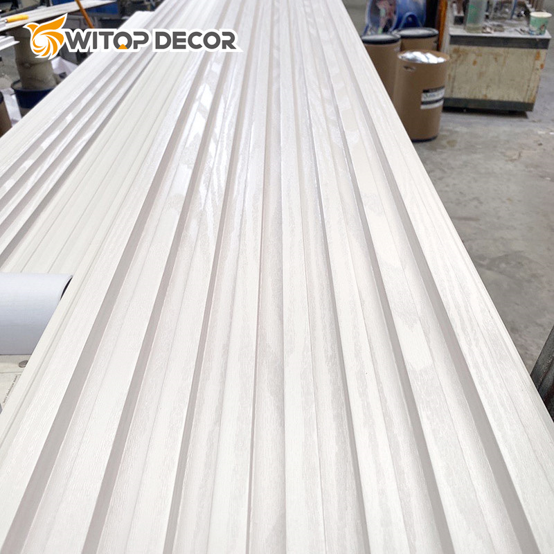 Wood Grain Laminated Decorative Indoor WPC Wall Panel