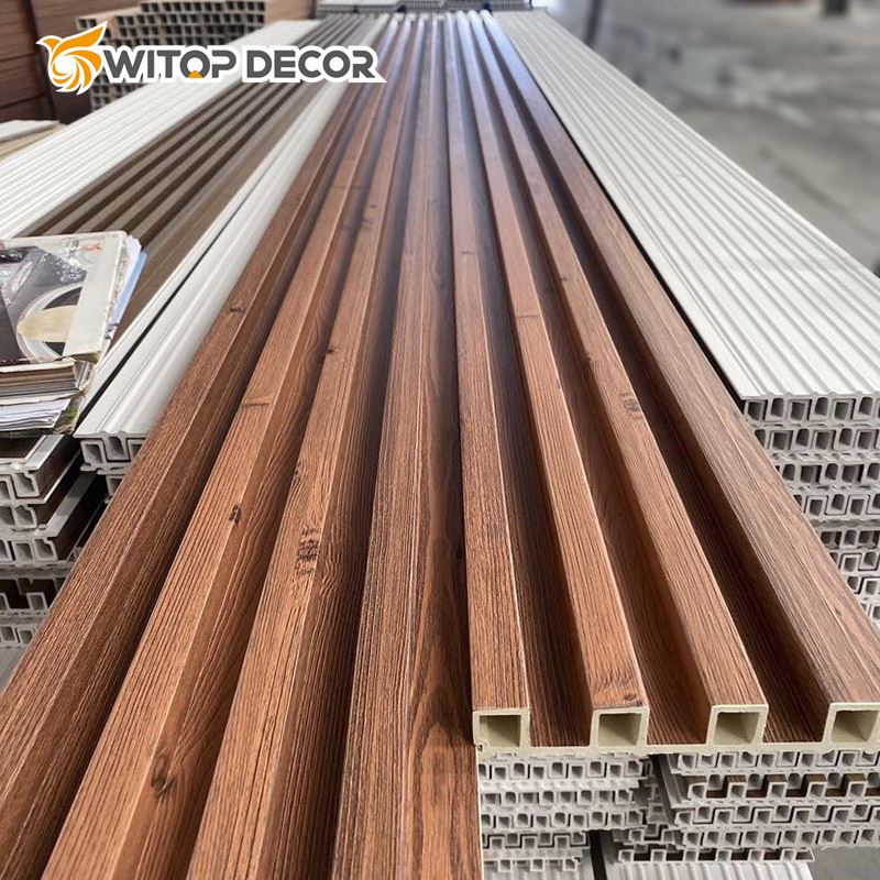 China Supplier Great Wall Laminated WPC Fluted Wall Panels
