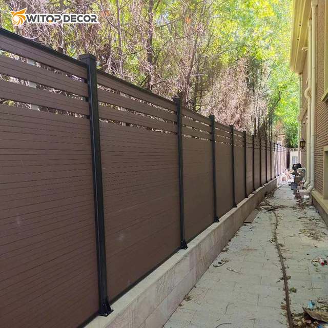 House Border Trellis Fencing WPC Composite Wood Fence