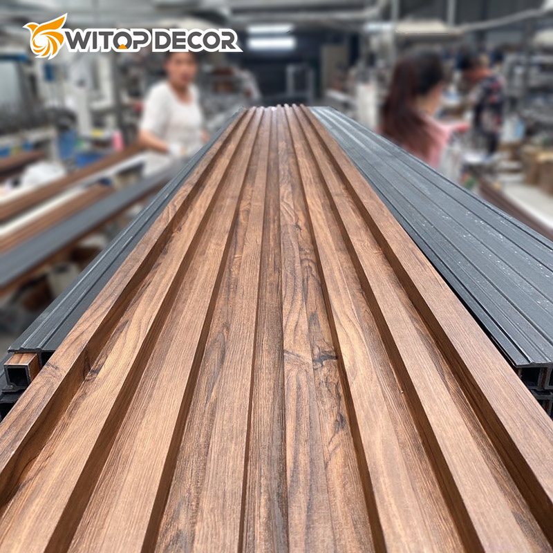 3D Curved Special Modern Style Wood Plastic Sheet WPC Wall Panel