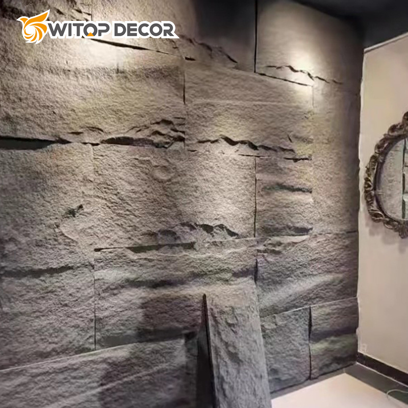 Hot Sale PU Simulation Stone Outdoor 3D Decor PU Stone Panel