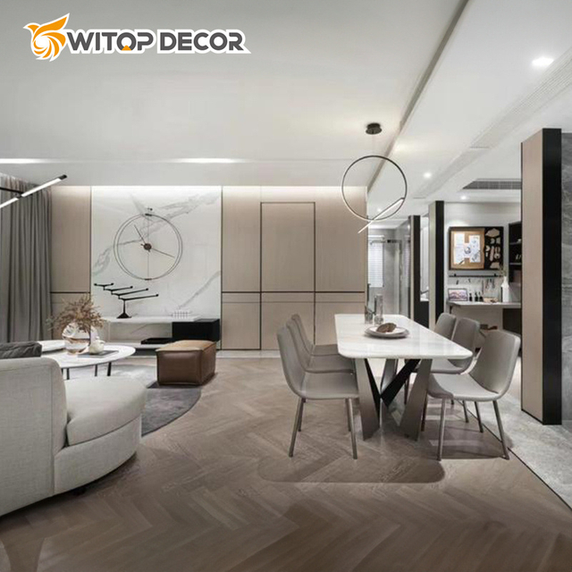 Factory Direct Stone Series Bamboo Charcoal Wood Veneer WPC Wall Board for TV Background Walls