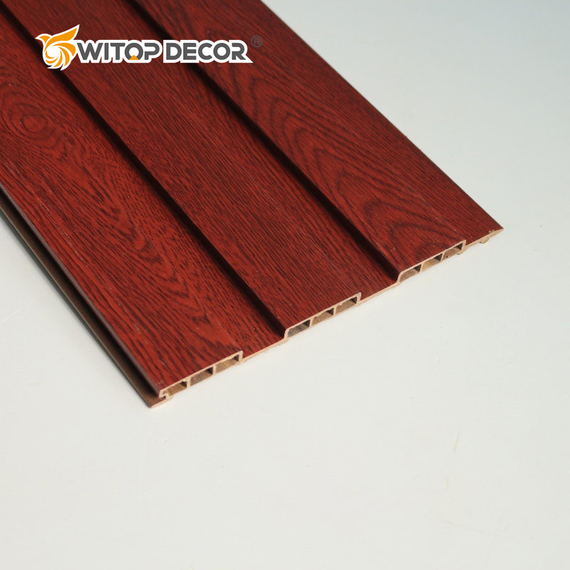 Easy Installation Wood Grain WPC Wall Panel for Interior Decoration