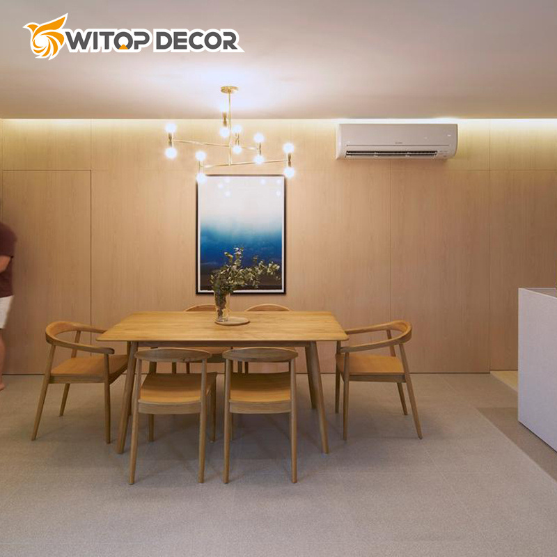 Waterproof Fire Resistance Interior Design Wood Veneer Bamboo Charcoal