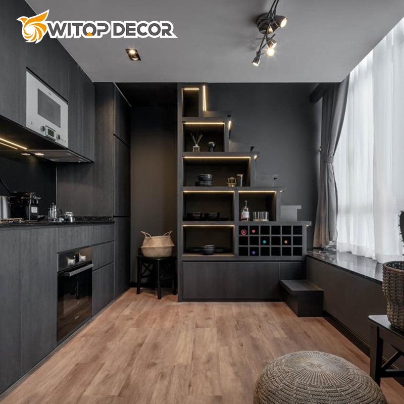 Easy to Install and Easy to Clean WPC Wall Panel Marble Bamboo Charcoal Wood Veneer