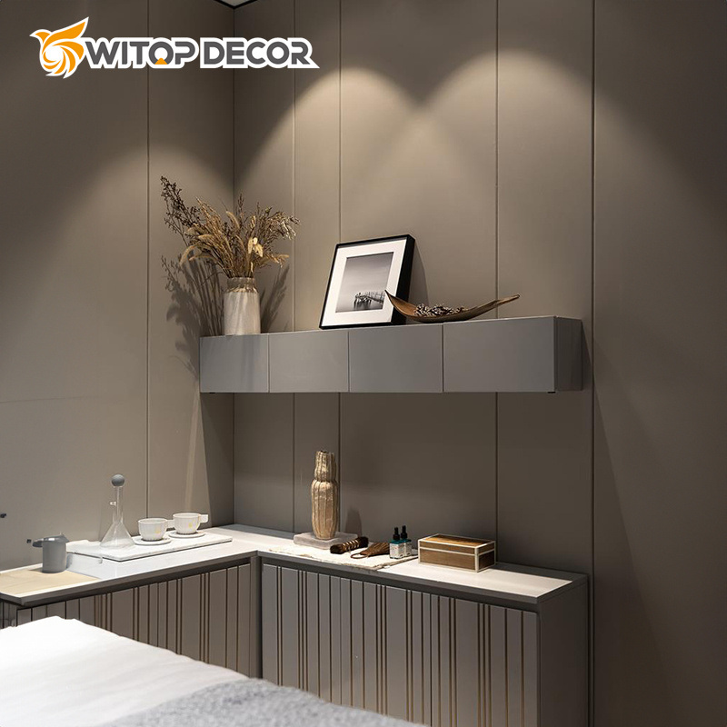 Waterproof Fireproof WPC Bamboo Charcoal Co Extruded Board Marble Metal Mirror Film Wood Veneer Charcoal Panel