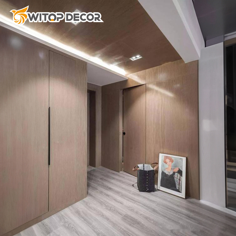 Witop WPC Manufacturer Waterproof Bamboo Charcoal Wood Veneer Charcoal Panel