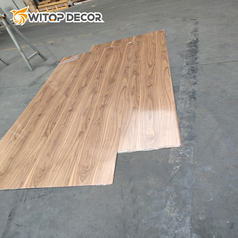 Witop WPC China Factory Price WPC Carbon Crystal Wall Panel Metal Veneer Bamboo Charcoal Board