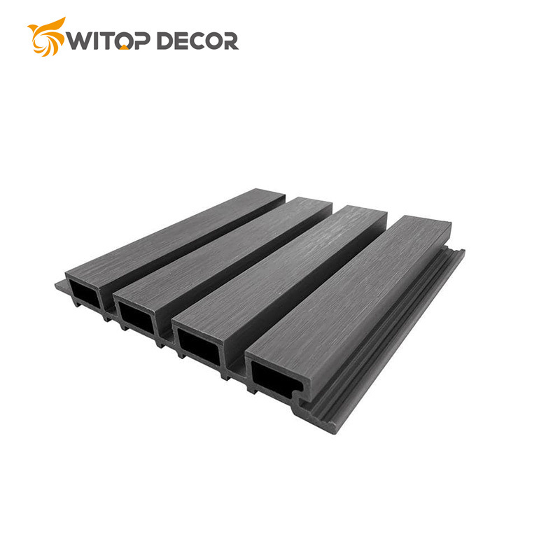 Outdoor Wall Panels Brushed Pattern 195*25mm Large Size Great Wall Board Coextruded Wall Panel