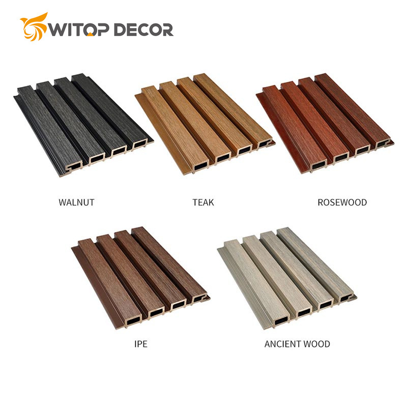 3D Embossed Oak Wood Grain WPC Wall Cladding