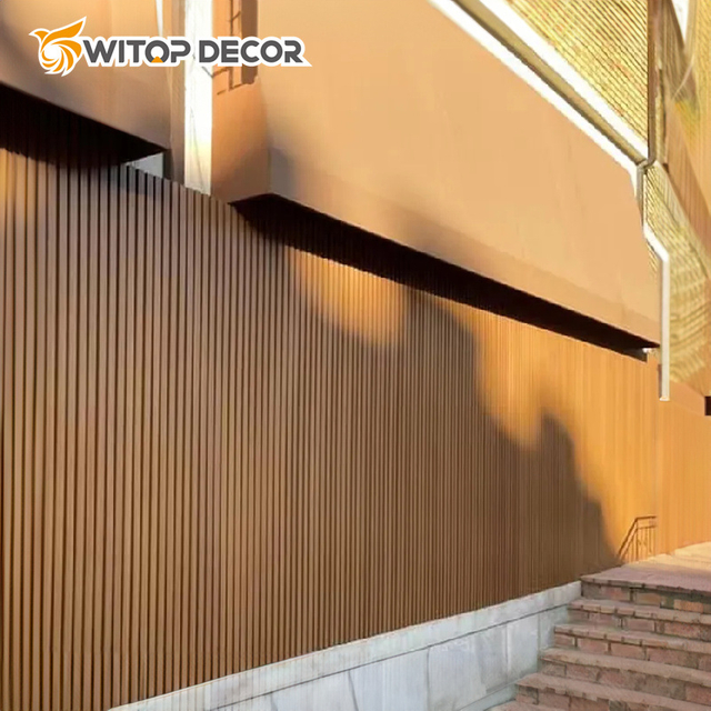 Factory Direct Anti-Slip External Wall Panel Wood Composite Plastic Wall Cladding