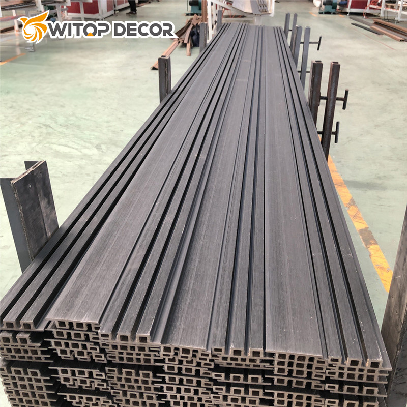 Wood Grille Waterproof WPC Composite Wall Panels Cladding WPC Wall Panel