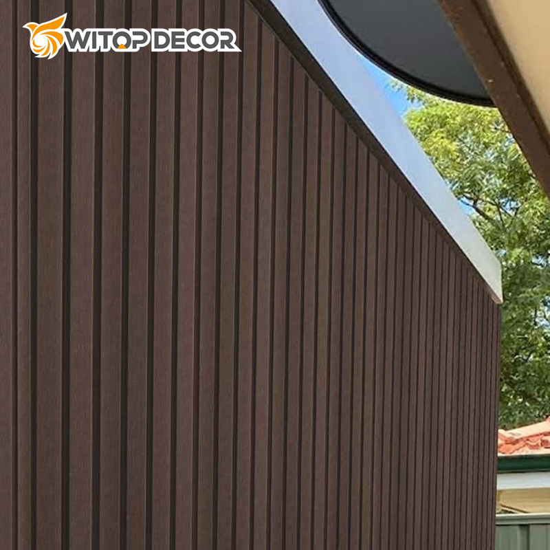 Wood PVC WPC Wall Cladding Fluted Panels Wood Siding Panel