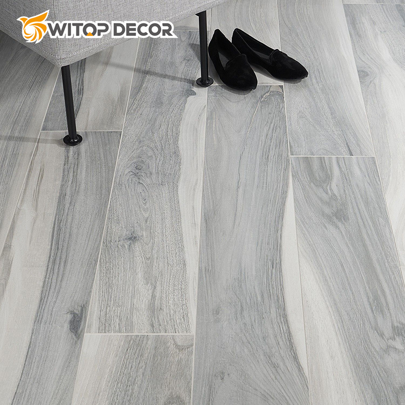 Friendly Fireproof Anti Slip Oak Rigid Core Vinyl Click Tile Spc Flooring