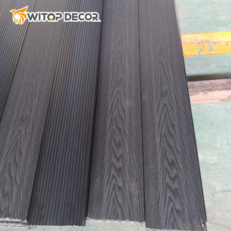 Fire Resistant Plastic Wood Composite Deck New Co-Extrusion Solid Board WPC