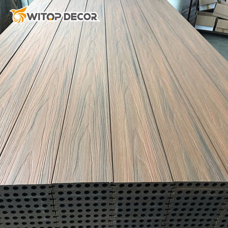 Co-Extrusion Composite Wood Plastic Deck Floor Balcony Flooring Composite Decking Outdoor