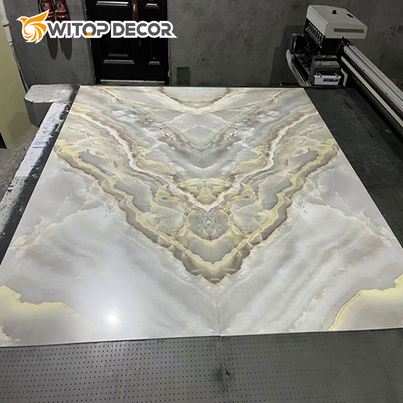 3D Open Book Artificial PVC Texture Sheet Plastic 3mm PVC Marble Sheet