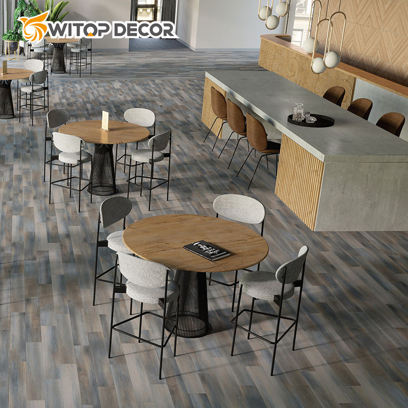 Waterproof Wood Grain Roll Simple Spc Lvt Vinyl Timber Flooring
