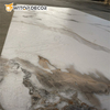 4X8FT Waterproof Decorative UV Coating Faux Marble Panel PVC Sheet Black