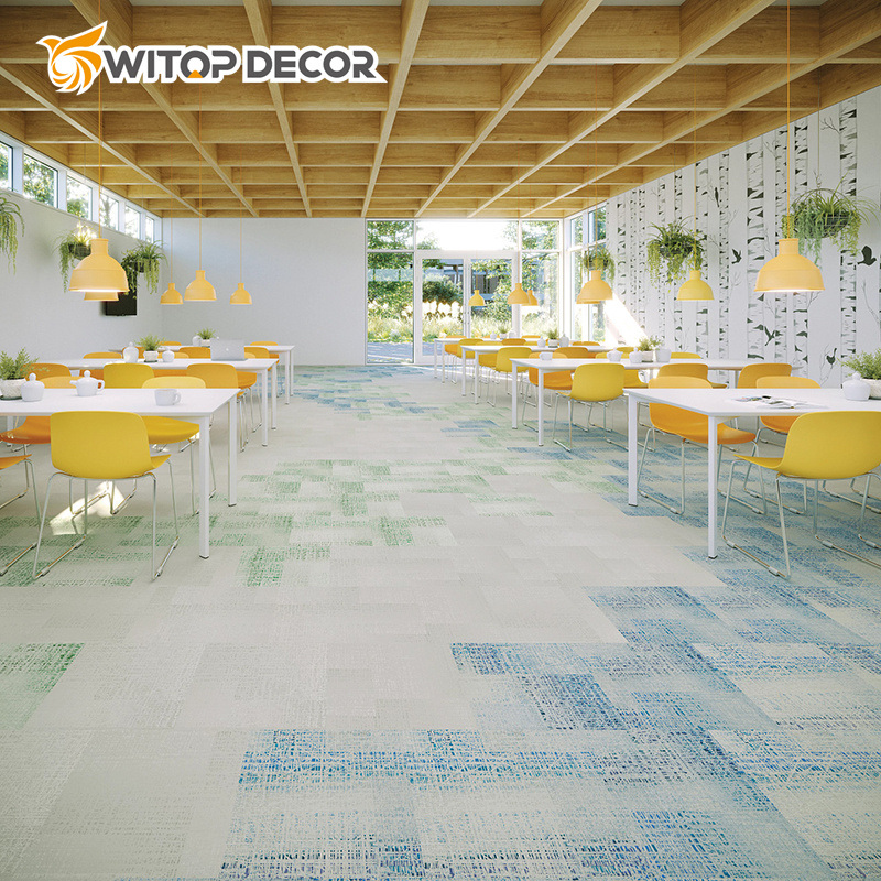 Anti-Slip Carpet Pattern Size 12"X24"X 3.0mm Vinyl Flooring Tiles Store Application