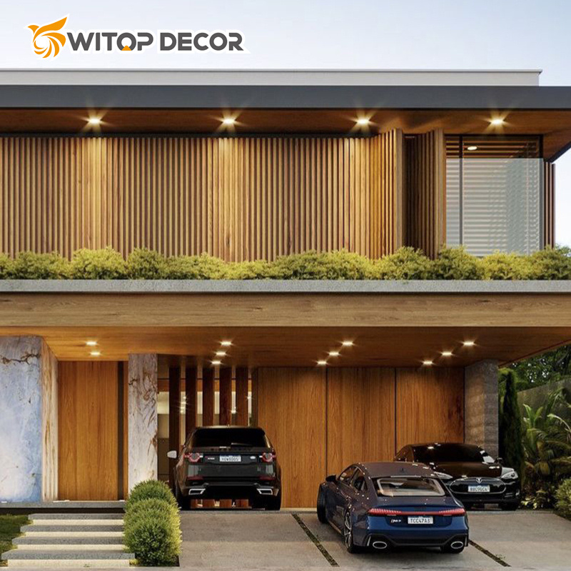 Cheaper Price Decorative Building Materials Economical Wooden Grain PVC WPC Wall Panels