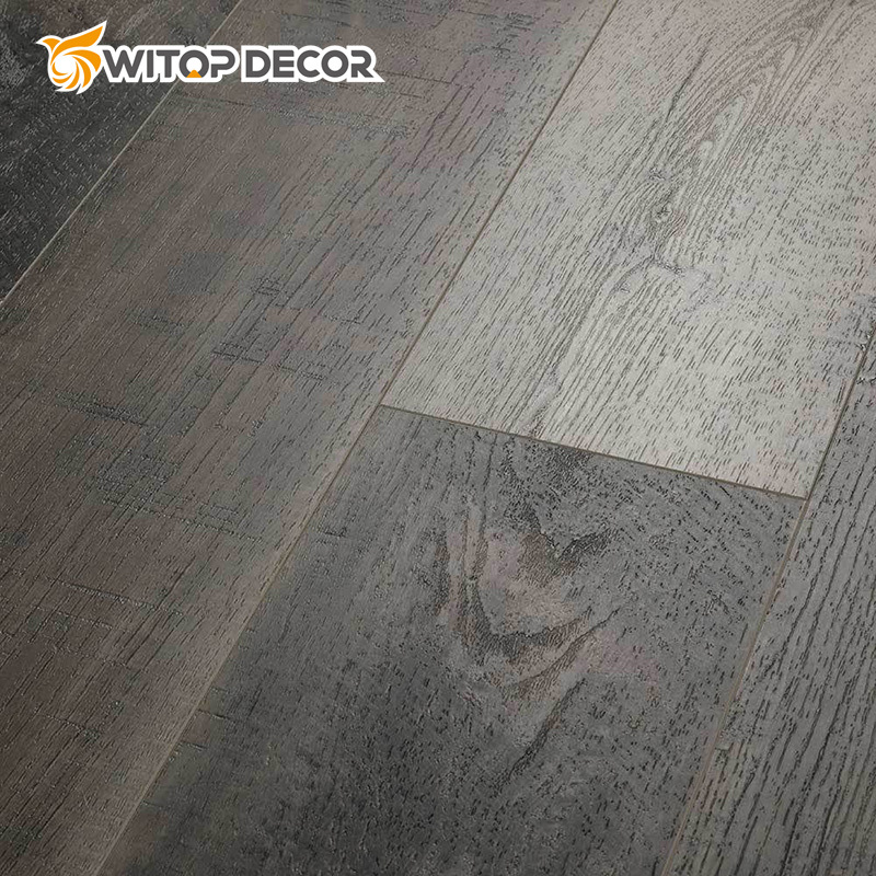 Grey Color Herringbone & Plank Waterproof Spc Vinyl Flooring