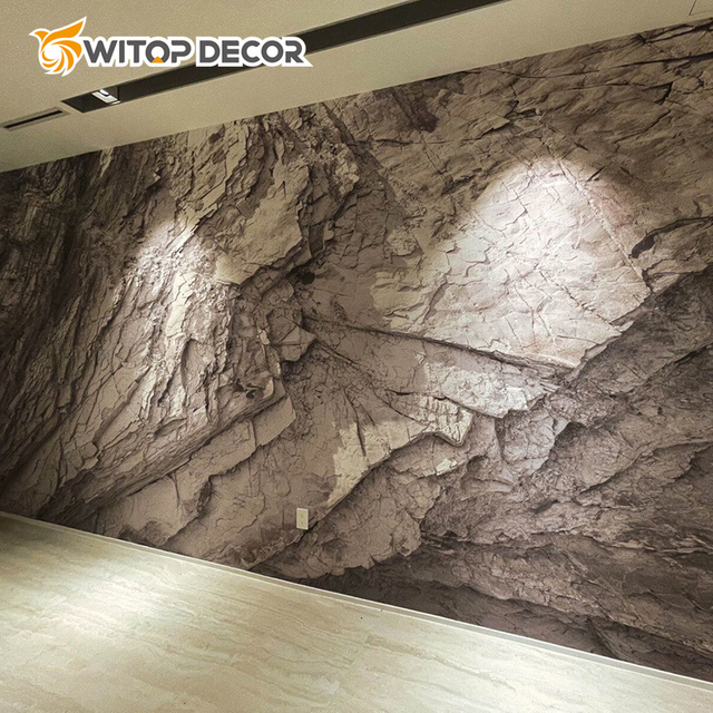 Outdoor Waterproof PU Culture Stone 3D Decoration Wall Panel PU Mushroom Stone for Decoration