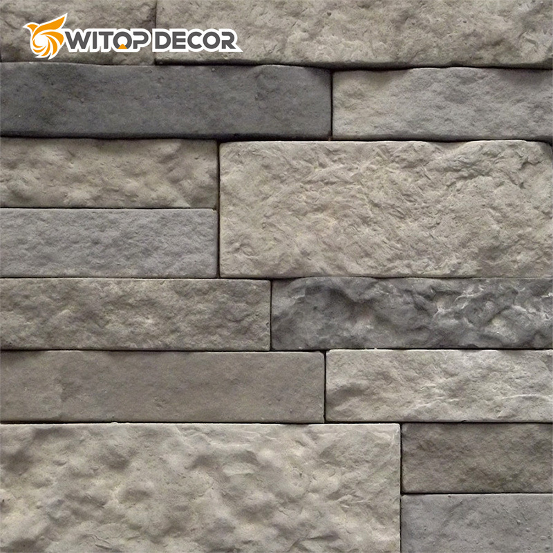 Outdoor Indoor Waterproof PU Culture Stone 3D Decoration PU Stone Wall Panel for Walls