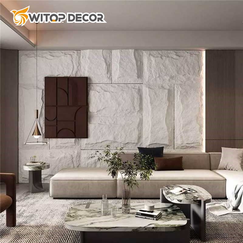 Light Weight Waterproof PU Faux Stone for Restaurant Hotel Decor