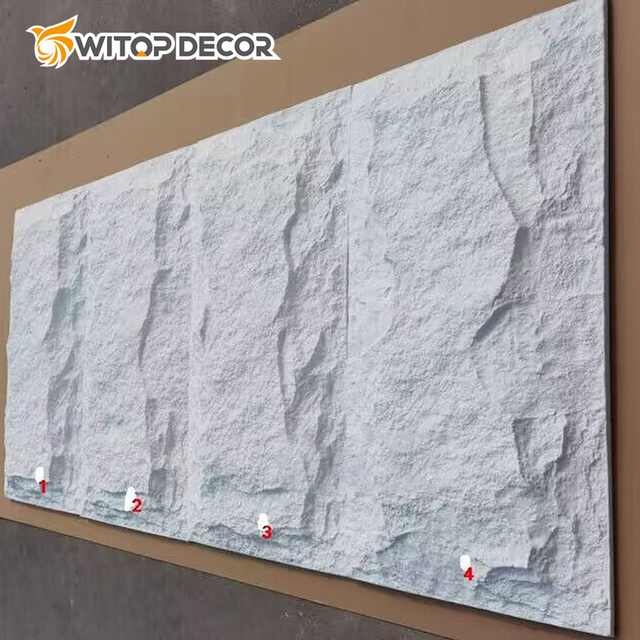 High Quality Indoor PU Decorative Stone 3D Artificial Wall Panels PU Stone Panel