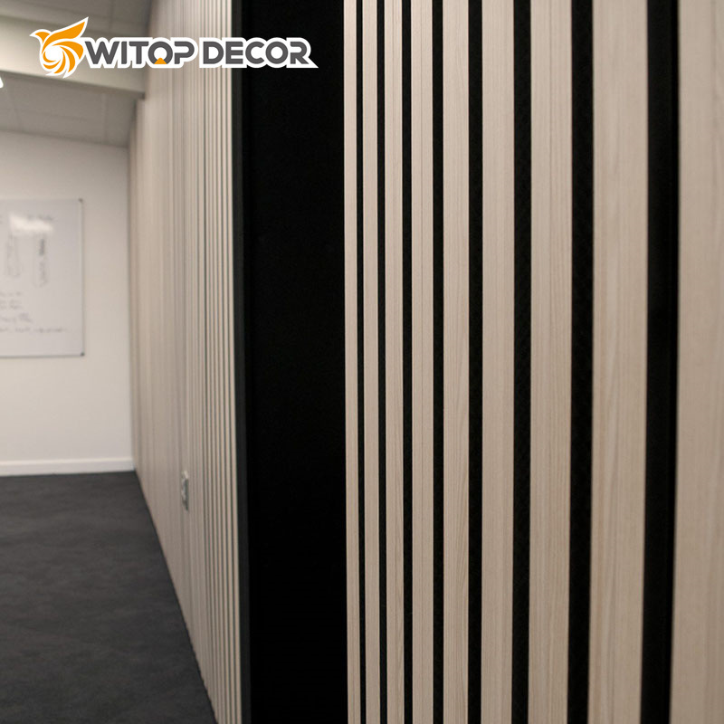Eco Friendly Natural Oak Acoustic Slat Wall Panel