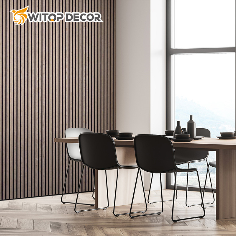 3D Soundproofing Wooden Slats Wall Covering Wood Pet Acoustic Panel
