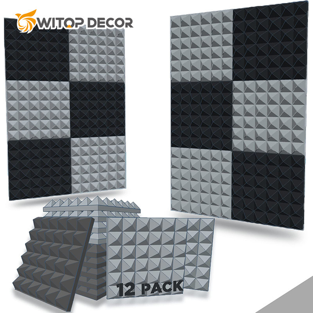 Office Space Color Selectable Acoustic Wall Panels Decoration Soundproof Foam