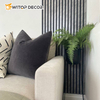 Acoustic Slat Panel Pet Melamine Colors 27 mm MDF Slats Wall Panel
