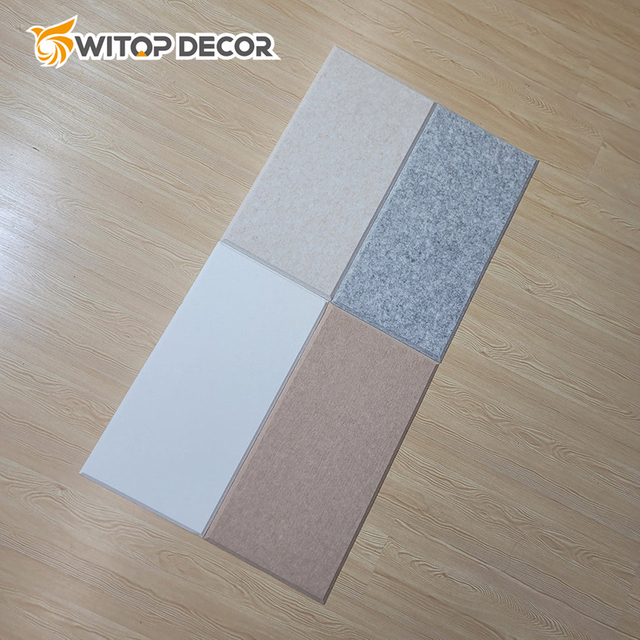 3D Soundproof Wood Acoustic Wall Panel Modern TV