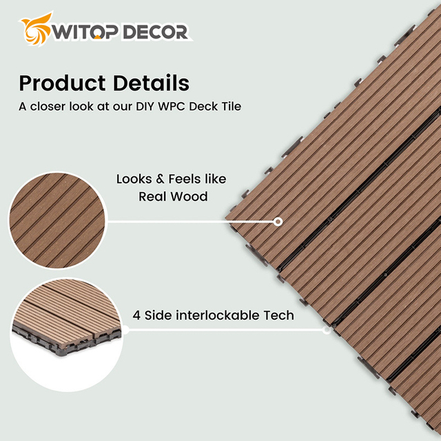 WPC Co-Extrusion Floor WPC Co-Extrusion Decking Outdoor Composite Decking