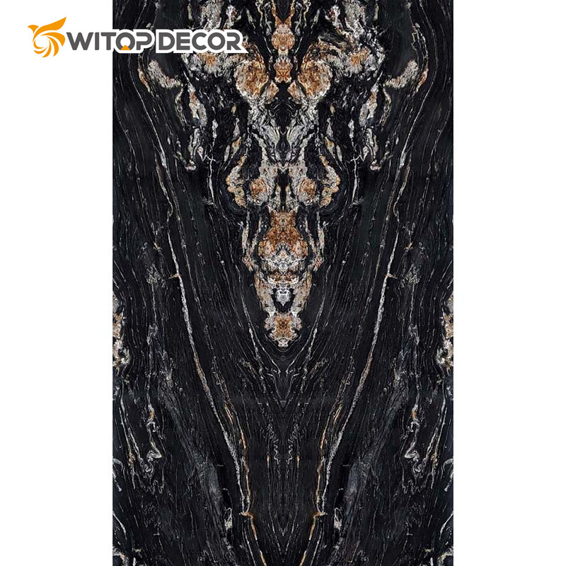Faux Marble Solid Plastic UV Marble Sheet PVC Surface Design