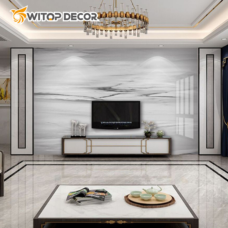 Fireproof UV Plastic Sheet UV Marble Design Wall Sheet in Size 1220*2440